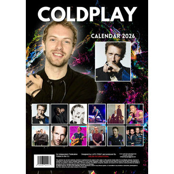 Calendrier 2025 Coldplay Format A3