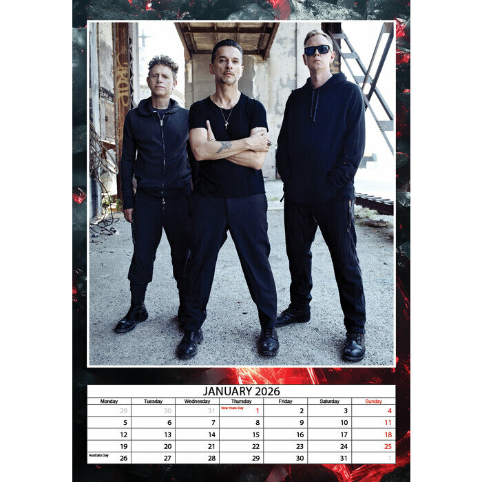 Calendrier papier 2026 Depeche Mode 