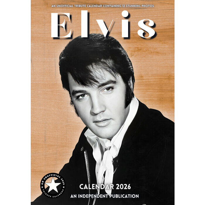 Calendrier 2026 mural Elvis Presley 