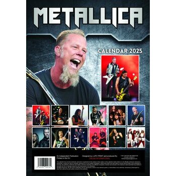 Calendrier 2025 Metallica Format A3