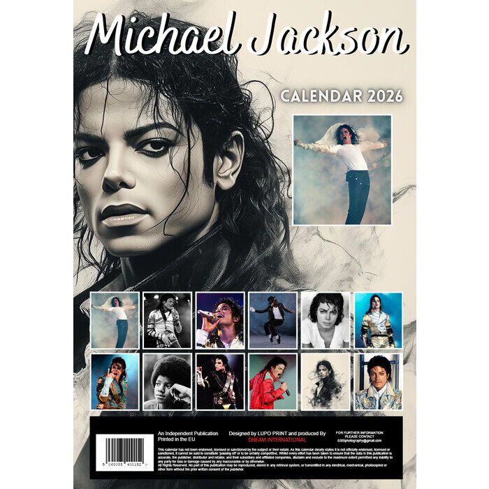 Calendrier mural 2026 Michael Jackson