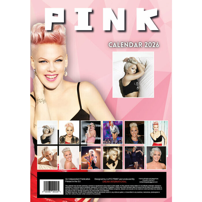 Calendrier papier 2026 Pink
