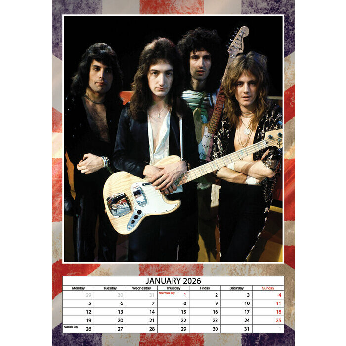 Calendrier 2026 Queen