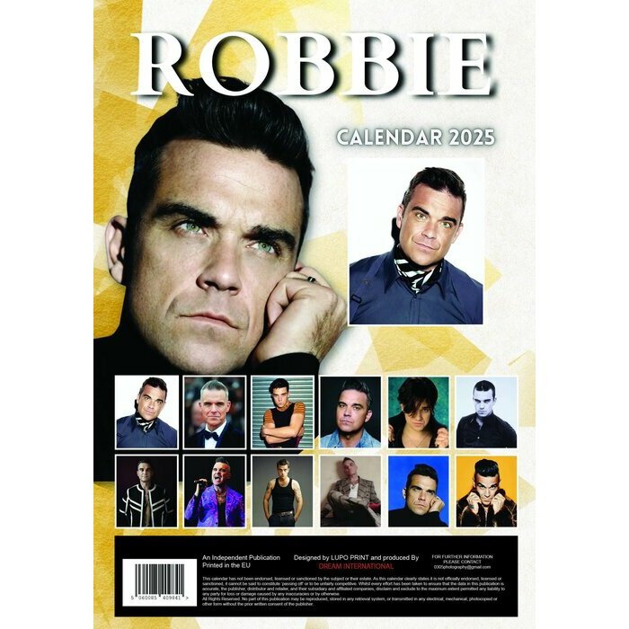 Calendrier Mural 2025 Robbie Williams