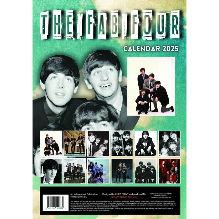 Calendrier Mural 2025 Beatles