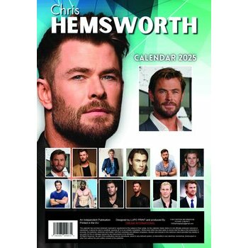 Calendrier 2025 Chris Hemsworth Format A3