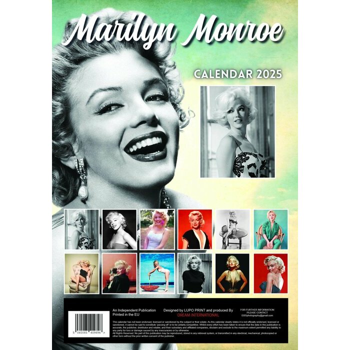 Calendrier 2025 Marilyn Monroe