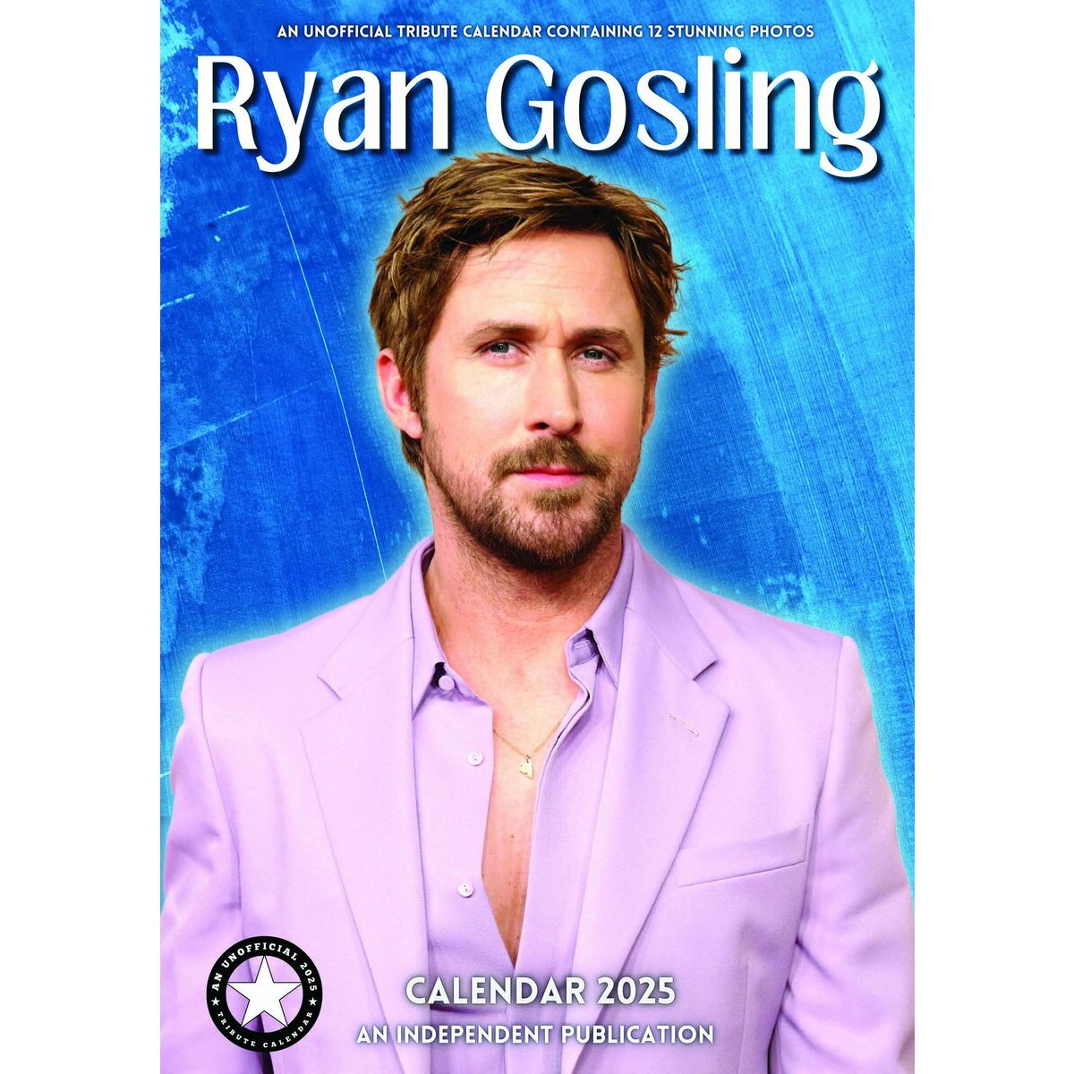 Calendrier Mural Spirale 2025 Ryan Gosling Format A3 Acteur Lala Land Drive