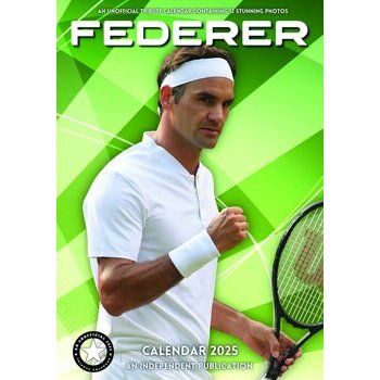 Calendrier 2025 Roger Federer Tennis Format A3