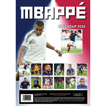 Calendrier 2025 Kylian Mbappé Football Format A3