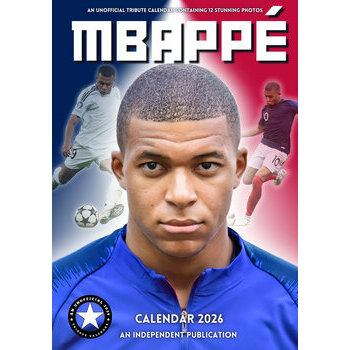 Calendrier 2025 Kylian Mbappé Football Format A3