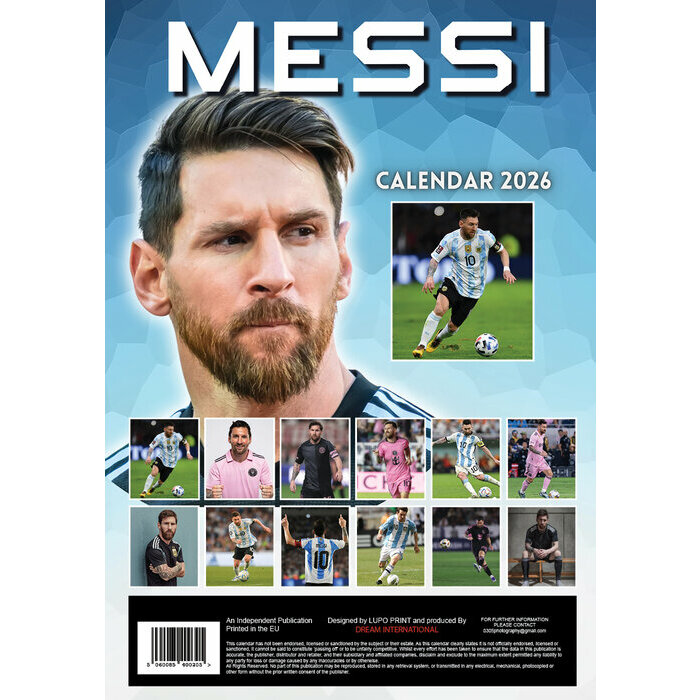 Calendrier Mural 2025 Lionel Messi