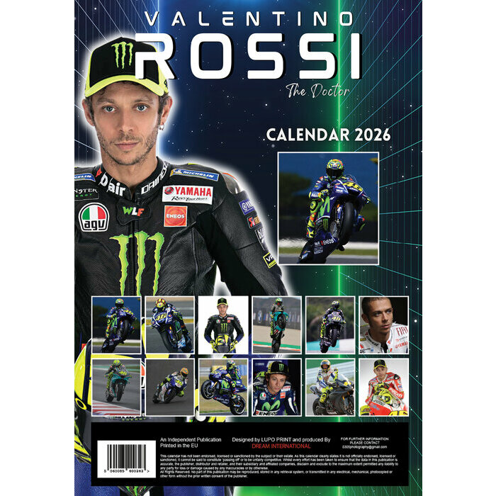 Calendrier 2026 Valentino Rossi Moto