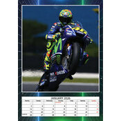 Calendrier 2026 mural Valentino Rossi Moto