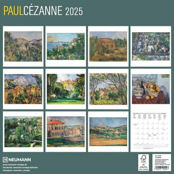 Calendrier 2025 Artiste Paul Cezanne