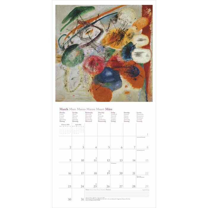  Calendrier Artiste Kandinsky