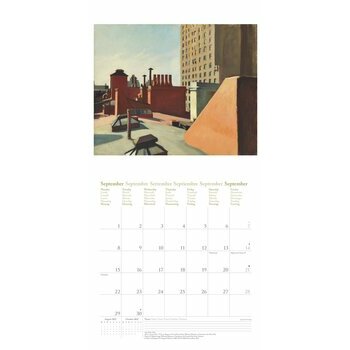 Calendrier 2025 Artiste Edouard Hopper