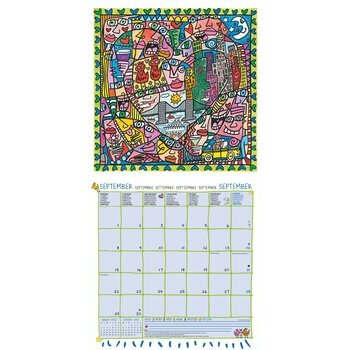 Calendrier 2025 Artiste James Rizzi