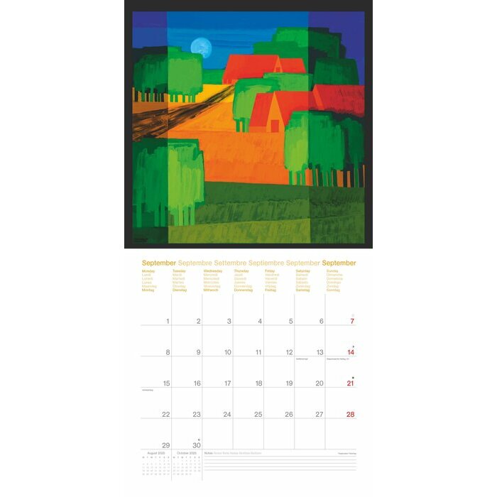 Calendrier Mural 2025 Artiste Ton Schulten