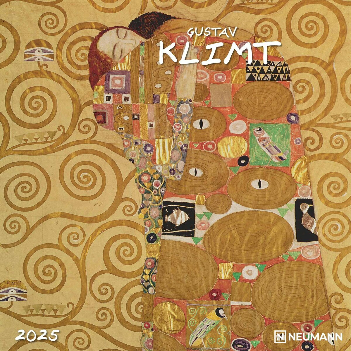 Calendrier Mural 2025 Artiste Gustave Klimt Symbolisme Le Baiser Art