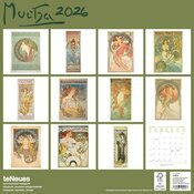 Calendrier Mural 2025 Artiste Alphonse Mucha