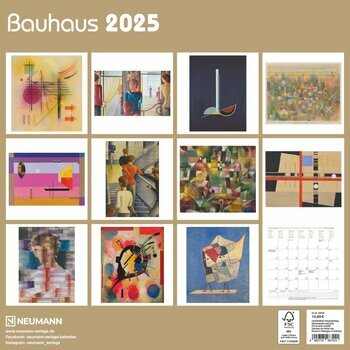 Calendrier 2025 Artistes Bauhaus
