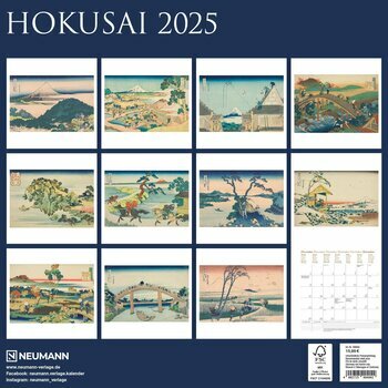 Calendrier 2025 Artiste Japonais Hokusai