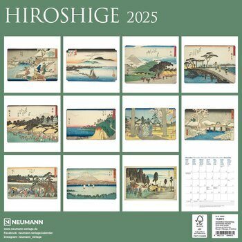 Calendrier 2025 Artiste Japonais Hiroshige