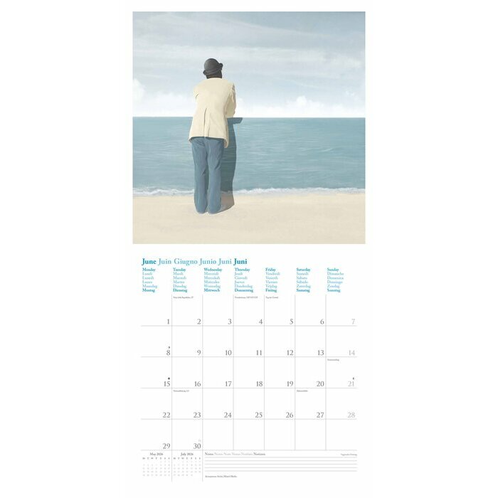 Calendrier Mural 2026 Artiste Moderne Surréalisme