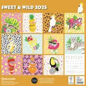 Calendrier mural  2025 Animaux Sauvages Illustration