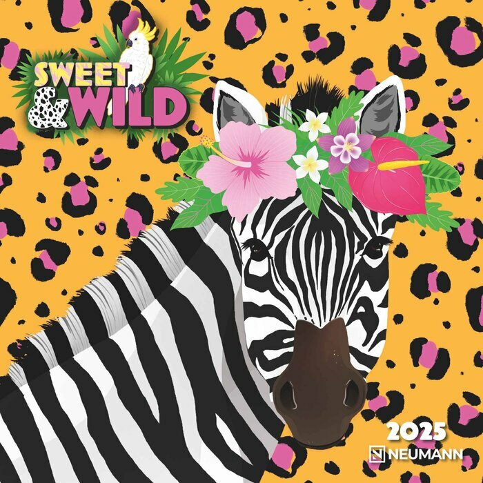 Calendrier 2025 Animaux Sauvages Illustration