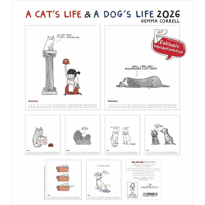 Calendrier Gemma Correll Cat's life