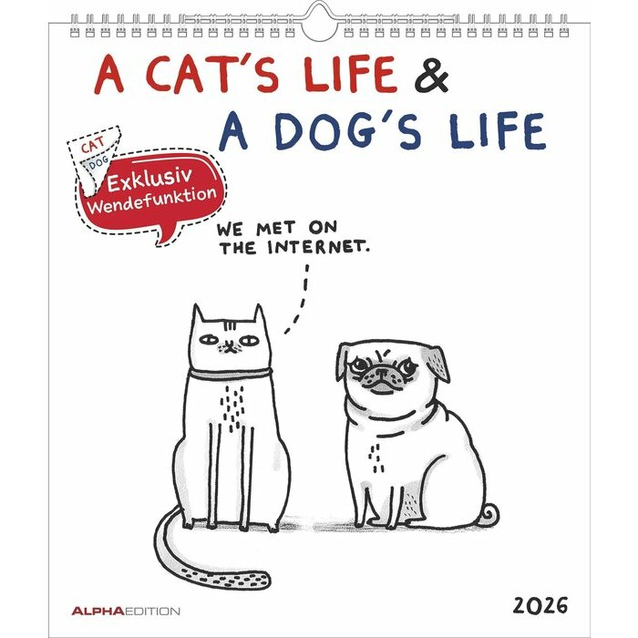 Calendrier 2025 Bd Humour Chat - A Cat's life