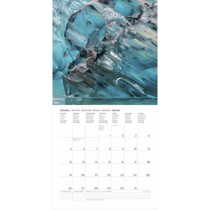 Calendrier Mural 2026 Couleurs de la Terre