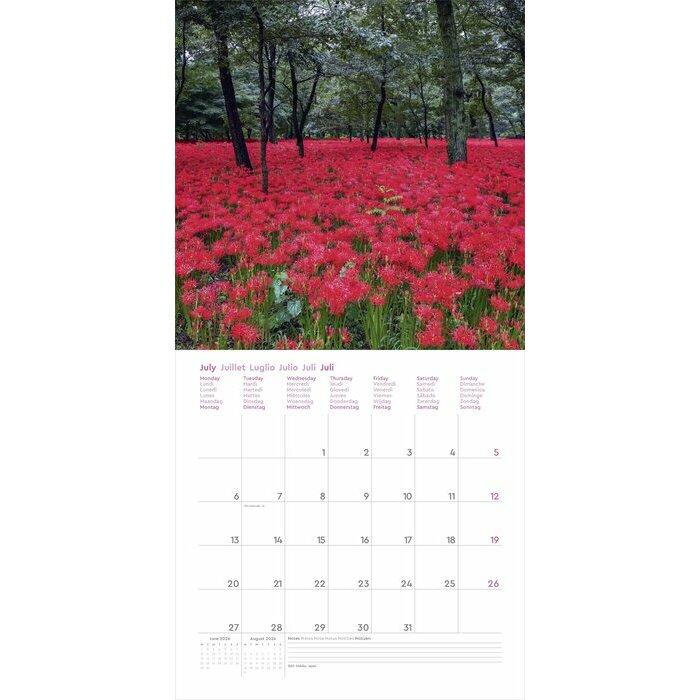 Calendrier 2025 Nature  Arbre en Fleurs