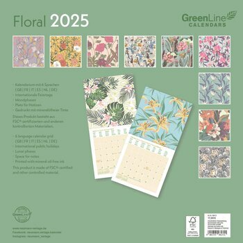 Calendrier 2025 Eco Responsable Floral