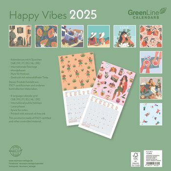 Calendrier 2025 Eco Responsable Happy Vibes
