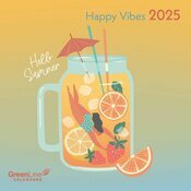 Calendrier Mural 2025 Eco Responsable Happy Vibes