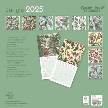 Calendrier 2025 Eco Responsable Jungle