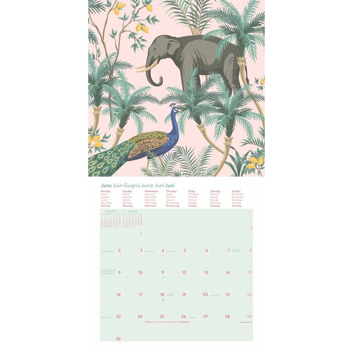 Calendrier 2025 Eco Responsable Jungle