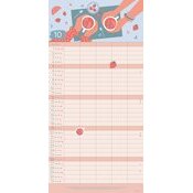 Calendrier Familial 2025 Eco-responsable Happy Vibes