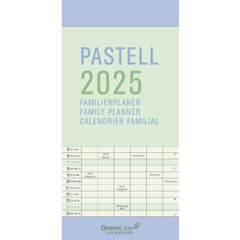 Calendrier Familial 2025 Eco-responsable Pastel 