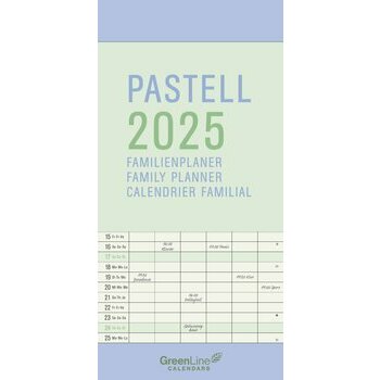 Calendrier Familial 2025 Eco-responsable Pastel