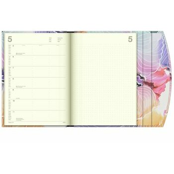 Agenda Magnétique 2025 Fleurs Aquarelle