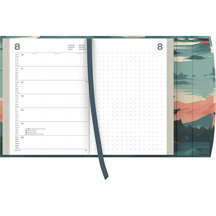 Agenda Poche  Rabat Magntique 2025 Art Japonais