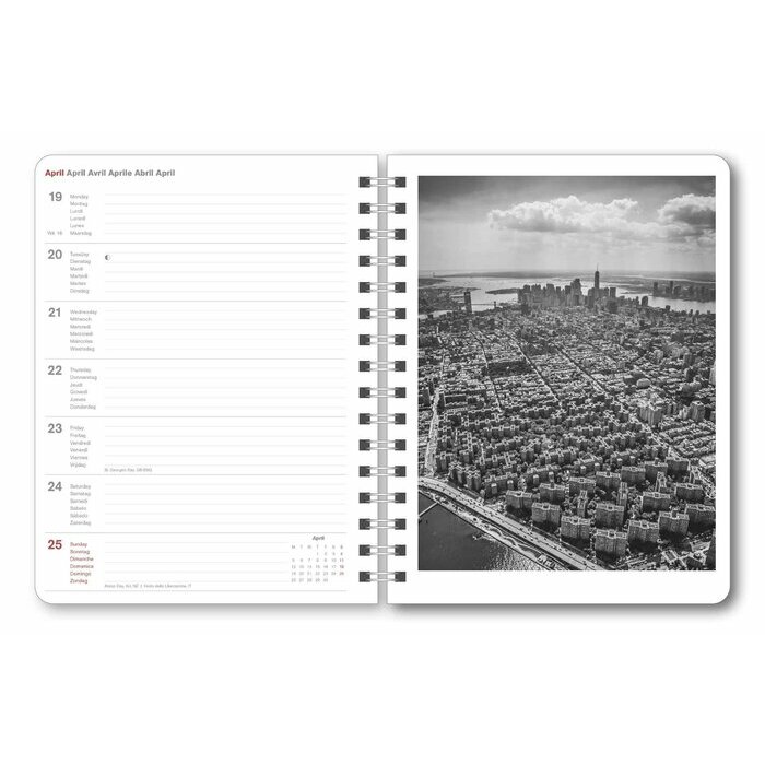 Agenda Spirale 2025 New York Noir et Blanc