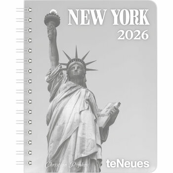 Agenda Spirale 2026 New York Noir et Blanc Agenda Spirale 2026 New York Noir et Blanc