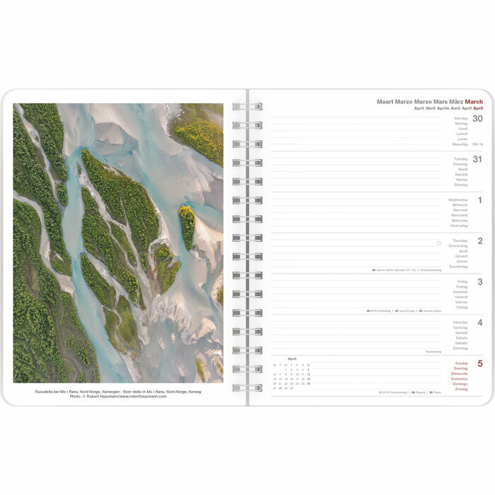 Agenda Spirale 2026 Paysage Nature