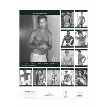 Maxi Calendrier 2026 Sexy Homme noir et blanc Maxi Calendrier 2026 Sexy Homme noir et blanc