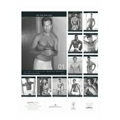 Maxi Calendrier 2025 Sexy Homme noir et blanc